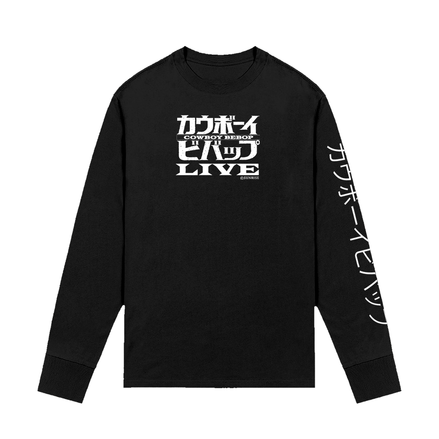 トップス COWBOY BEBOP X WDS CREW NECK / BLACK Cowboy Bebop Tonal Group Portrait Crewneck - BoxLunch